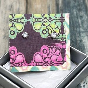 ⭐️🌸Studex Sensitive Hypoallergenic .15 carat cubic zirconia Earrings